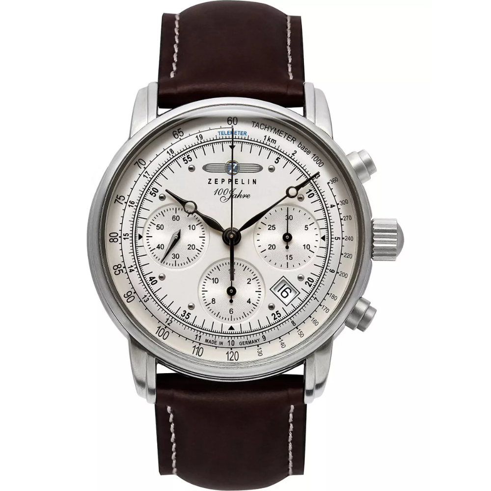 Relógio Masculino Automático Zeppelin 100 Anos Marrom – Cronógrafo